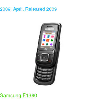 Samsung E1360