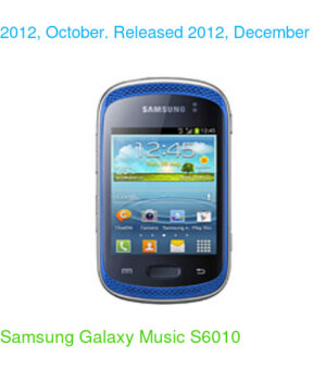 Samsung Galaxy Music S6010
