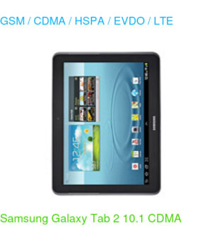 Samsung Galaxy Tab 2 10.1 CDMA