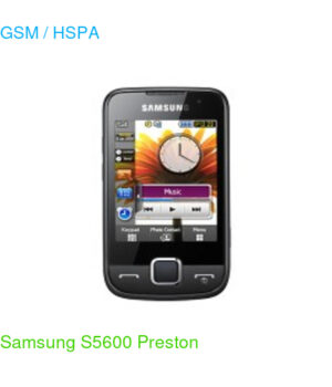 Samsung S5600 Preston